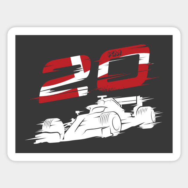 We Race On! 20 [Flag] Sticker by DCLawrenceUK